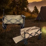 Toby's Camping Trolley 02 Portable Folding Outdoor Camping Cart All-Terrain Wheels Picnic Heavy Duty Shopping Cart Trailer Transport - Image 5