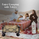 Toby's Camping Trolley 02 Portable Folding Outdoor Camping Cart All-Terrain Wheels Picnic Heavy Duty Shopping Cart Trailer Transport - Image 6