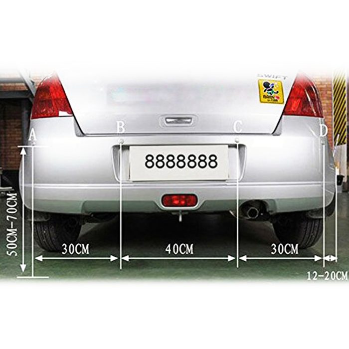 Car Parking Sensor Grey Color with LED Display Audio Alarm - Image 8