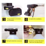 TBS CW-03 Portable Cordless High Pressure Sprayer Wireless Lithium Battery Car Washing Machine Rechargeable Garden Watering Gun - Image 8