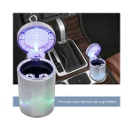 Colorful Car Ashtray No.068, Multi Color Disco Lighting Effect, Rigid Plastic Housing Material with Brilliant Classy and Luxurious Design