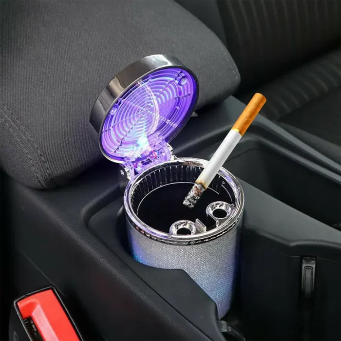 Colorful Car Ashtray No.068, Multi Color Disco Lighting Effect, Rigid Plastic Housing Material with Brilliant Classy and Luxurious Design - Image 3