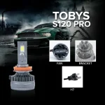 TBS DESIGN New S120 PRO 2024 Upgraded H7 LED Headlight Bulbs,12000LM Super Bright, Headlights Conversion Kit 6500K Xenon White, Halogen Replacement with Fan ,Pack of 2 - Image 4
