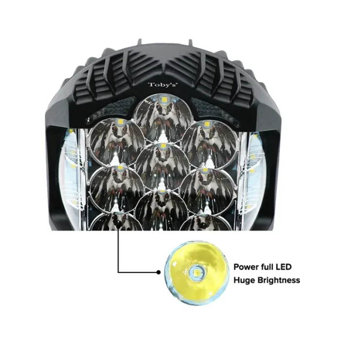 Toby's 7 Inches, R 80W, Toby's Extreme Bright Work Light for Jeep Wrangler, Aluminum Housing Material with IP67 Waterproof Rating, and PC Lens Material - Image 5