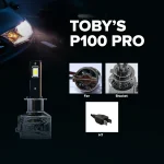 Tobys P100 PRO H7 2 Pieces Car LED Headlight Original 100W/piece Power 10000/piece Lumens With Color Temperature 6500K - Image 3
