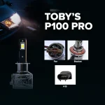 Tobys P100 PRO H13 2 Pieces Car LED Headlight Original 100W/piece Power 10000/piece Lumens With Color Temperature 6500K - Image 3