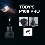Tobys P100 PRO H1 2 Pieces Car LED Headlight Original 100W/piece Power 10000/piece Lumens With Color Temperature 6500K - Image 3