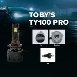 Tobys TY100 PRO H4 2 Pieces Car LED Headlight Bulbs Original 100W Power 10000 Lumens With Color Temperature 6500K - Image 3