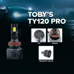 Tobys TY120 PRO H11 2 Pieces Car LED Headlight Bulbs Original 120W Power 12000 Lumens With Color Temperature 6500K - Image 3