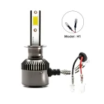 18W Car LED H1 Headlight/Bulb Brighter Whiter Stronger, IP67 Waterproof Rating with COB Light Source Technology