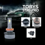 TBS DESIGN New S120 PRO 2024 Upgraded H11/H8/H9 LED Headlight Bulbs,12000LM Super Bright, Headlights Conversion Kit 6500K Xenon White, Halogen Replacement with Fan ,Pack of 2 - Image 6