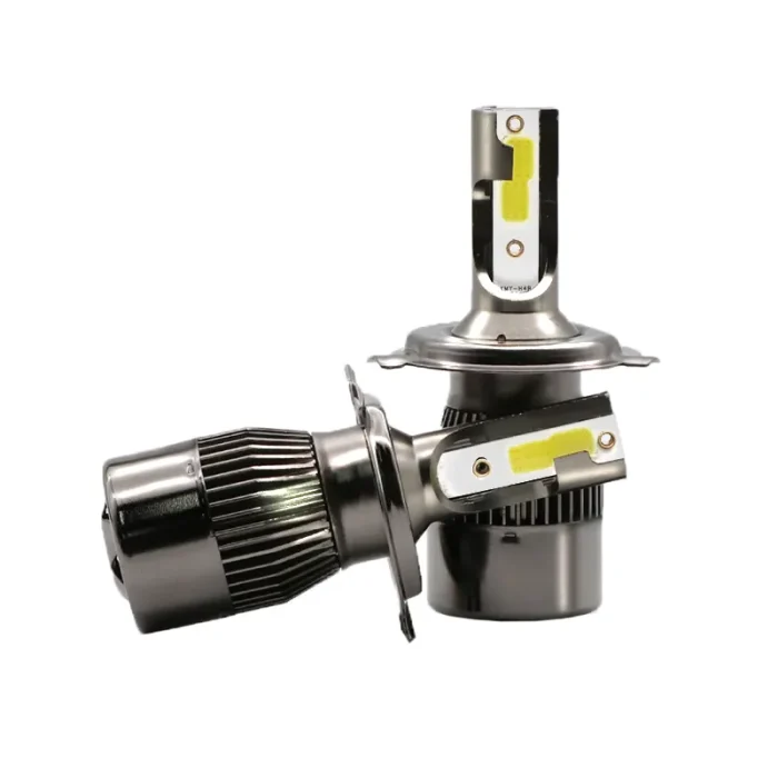 Brighter Whiter Stronger H4 Car LED Headlight 18W/Bulb, EMC intelligent temperature control with COB Light Source Technology - Image 2