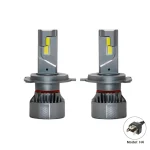 60W/Bulb Power Canbus Ultra White Vision H4 Car LED Headlight, 6000Lm Luminous Flux with IP67 Waterproof Rating, 360-Degree Lighting Angle