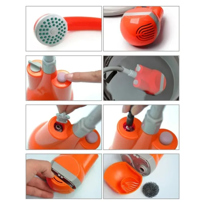 High Pressure Outdoor Portable Shower Rechargeable Water Pump, Compact, Lightweight with Long-Time Performance - Image 6