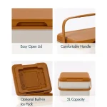 Icemaster Keep Cold Plastic Picnic Cooler 5L Waterproof Icebox Lunchbox - Image 3