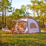 Toby's Inflatable 02 Camping Tent with Pump, 4-6 Person Glamping Tents, Easy Setup 4 Season Waterproof Outdoor Oxford Tent, Luxury Cabin Tent with Mesh Windows Doors - Image 2