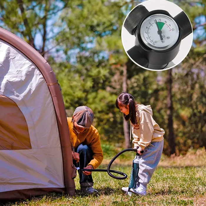 Toby's Inflatable 02 Camping Tent with Pump, 4-6 Person Glamping Tents, Easy Setup 4 Season Waterproof Outdoor Oxford Tent, Luxury Cabin Tent with Mesh Windows Doors - Image 7