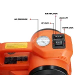 180W Electric Hydraulic Car Jack 5 Ton, 12V with Built-in Tire Inflatable Pump, Safety Hammer for Car Tire Repair Tool Kits, 2 Ways Car Power Supply, LED Light - Image 11