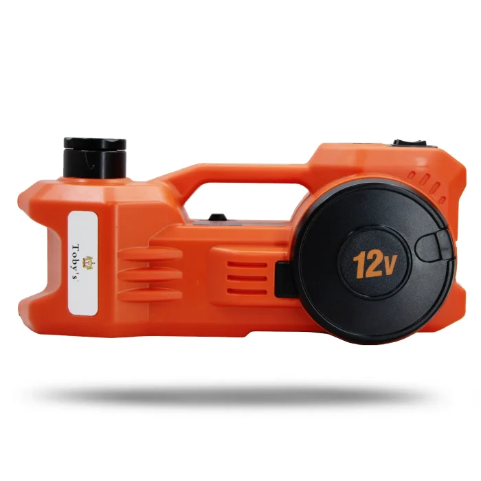 3 In 1 Electric Hydraulic Car Jack 5 Ton, 12V with Built-in Tire Inflatable Pump, LED Light, 2 Ways Car Power Supply, Safety Hammer for Car Tire Repair Tool Kits - Image 6