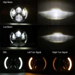 7 Inch Jeep LED Headlight 60W High/Low Beam Halo Angel Eyes, IP67 Waterproof Rating and Dustproof Design - Image 7