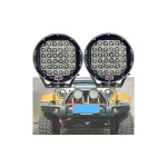 R 96W Round Black LED Spot Driving Work Light 9 Inch ATV 4x4 Boat Off Road Head Light - Image 6