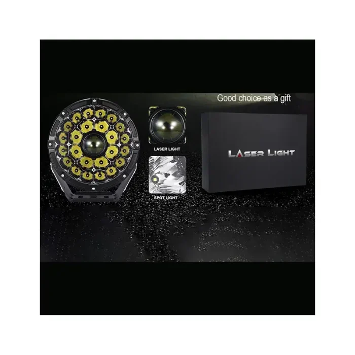 9 Inches TBS - 2002X 2Pcs Laser Led Off Road Lights 16600LM Round Pod Spot Driving Lights 2-kilometer Wide-view Distance for Jeep, Truck, Pickup - Image 10
