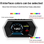 P17 Car HUD Head Up Display Smart Digital Speedometer Multi Interface/Dual System OBD/GPS For One Machine Network Of All Models - Image 3