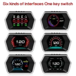 P17 Car HUD Head Up Display Smart Digital Speedometer Multi Interface/Dual System OBD/GPS For One Machine Network Of All Models - Image 7