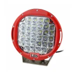 One Piece R 96W 9 Inches Round Red LED Spot Driving Work Light, Flood Beam Pattern with 30? Spot Beam Optional, ATV 4x4 Boat Off Road Head Light, IP67 Waterproof Rating, and Die-Cast Aluminum Housing Material