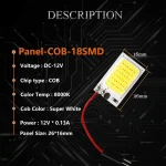 High-Intensity Fast Active Roof Light COB 18smd Car Interior Dome Light Powerful Brightest COB Light, Low Power Consumption and Shockproof - Image 2
