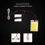 High-Intensity Fast Active Roof Light COB 18smd Car Interior Dome Light Powerful Brightest COB Light, Low Power Consumption and Shockproof - Image 3