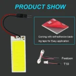 High-Intensity Fast Active Roof Light COB 36smd Car Interior Dome Light Powerful Brightest COB Light, Low Power Consumption and Shockproof - Image 2