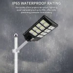 Tobys Solar Light 7S-600W Courtyard ABS Outdoor Waterproof IP65 Solar Led Street Light - Image 9