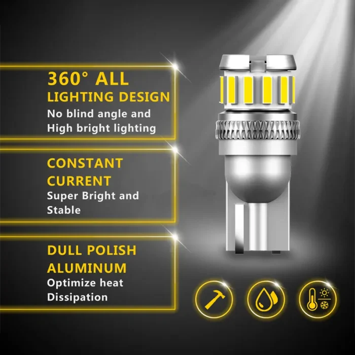 Super bright and Wider light-emitting area T10 13smd Bulbs For License Plate, Brake Lights, Reading Lamp, Signal Light, Parking Light, Roof Light, No flickering issue - Image 2