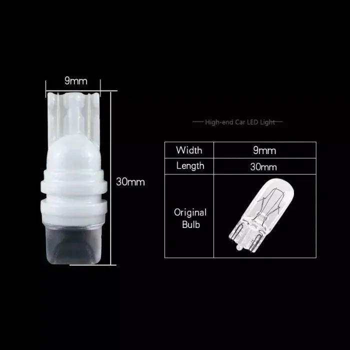 Energy Saving and Shockproof Ceramic Lens T10 Bulbs Auto License Plate, Brake Lights, Reading Lamp, Signal Light, Parking Light, Roof Light W5W - Image 3