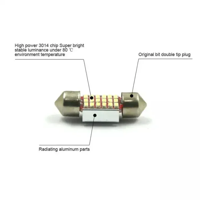 T11 Car LED Dome Light 3014 31mm 18smd - Image 4