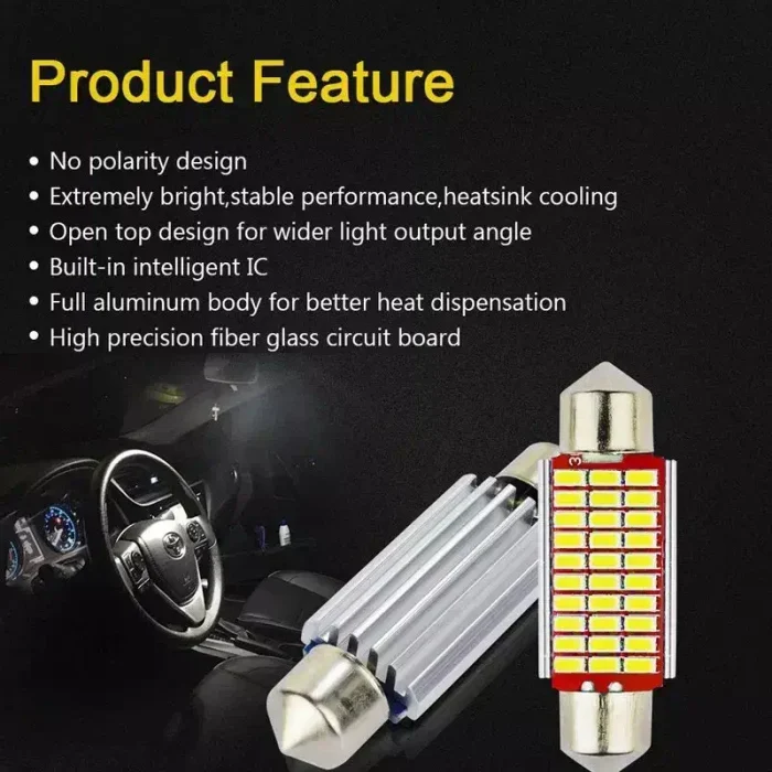T11 Car LED Dome Light 3014 39mm 30smd - Image 7