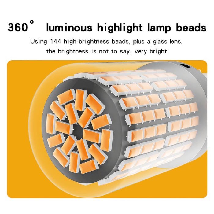 T20 Canbus 7743 144SMD Car Turn Signal Brake Light - Image 2