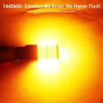 T20 Canbus 7743 144SMD Error Free And No Hyper Flash Car Turn Signal Brake Light - Image 6