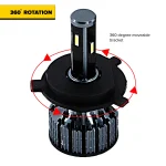 Tobys T4 MAX 9005 LED Headlight Bulbs 6500K Super Bright HB3 LED Bulb High Low Beam Halogen Replacement LED Headlights Conversion Kit, 2 Pack - Image 4