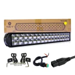 LED Bar Light, Toby's New 20" 160W Double Row Spot LED Light Bar Driving Lamp LED Work Light IP68 Waterproof for Off Road Truck Car ATV SUV Boat