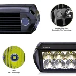 LED Bar Light, Toby's New 7" 40W Double Row Spot LED Light Bar Driving Lamp LED Work Light IP68 Waterproof for Off Road Truck Car ATV SUV Boat - Image 6