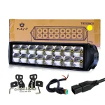 LED Bar Light, Toby's New 11" 80W Double Row Spot LED Light Bar Driving Lamp LED Work Light IP68 Waterproof for Off Road Truck Car ATV SUV Boat