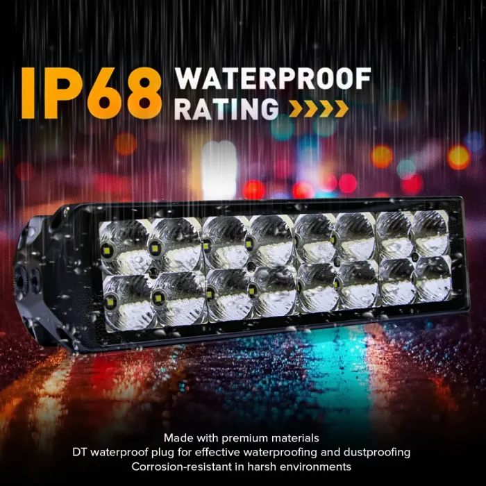 LED Bar Light, Toby's New 11" 80W Double Row Spot LED Light Bar Driving Lamp LED Work Light IP68 Waterproof for Off Road Truck Car ATV SUV Boat - Image 5