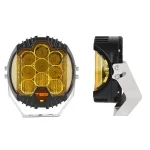 TBS Design 1 Piece R 60W 7-inches Yellow LED Headlight Jeep Wrangler Work Light - Image 3