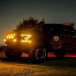 TBS Design 1 Piece R 60W 7-inches Yellow LED Headlight Jeep Wrangler Work Light - Image 6