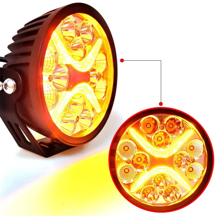 Toby's 7Inch 90W LED Driving Light 10800LM IP68 Spot Flood Combo Round Built-in EMC Offroad Lights Truck ATV UTV SUV - Image 2
