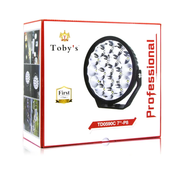 Toby's 7Inch 90W LED Driving Light 10800LM IP68 Spot Flood Combo Round Built-in EMC Offroad Lights Truck ATV UTV SUV - Image 7