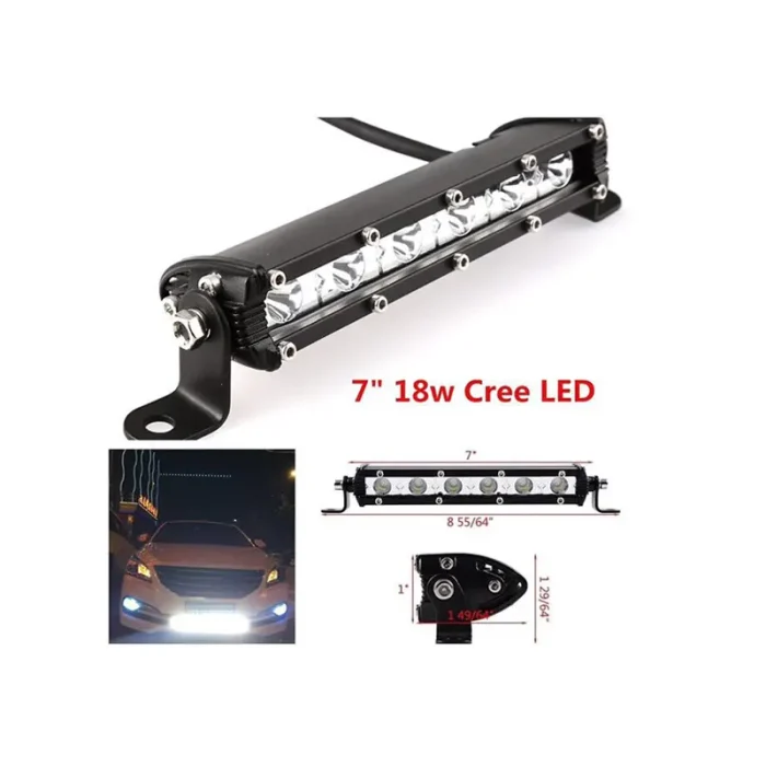 7-Inches TF 18W SPOT, Cree BEAM FLOOD/SPOT LED, IP68 Waterproof Rating, and Aluminum Housing Material with 360-Degree Lighting Angle - Image 4