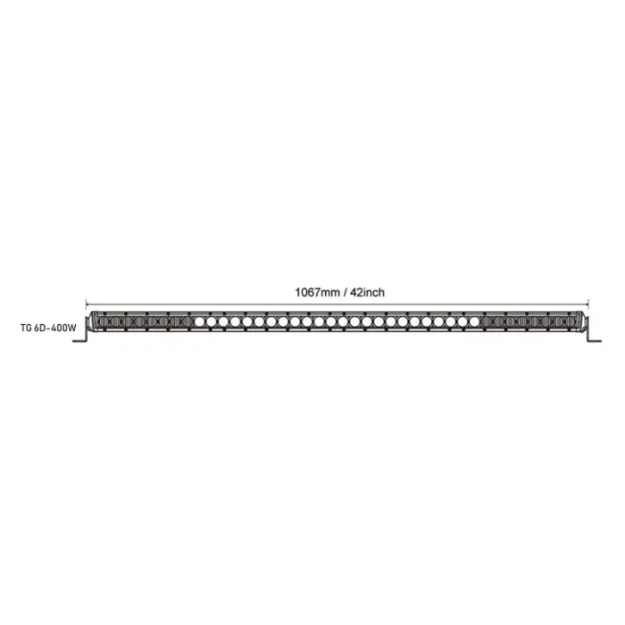 42 Inches TG 6D-400W Bar Light, IP68 Waterproof Rating, CREE Light Source with 12000LM Lumens - Image 5